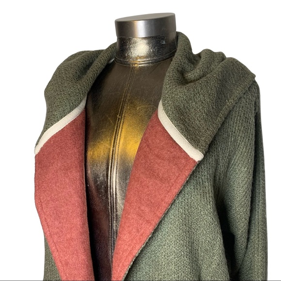 Hem & Thread Open Knit Hooded Cardigan - Picture 2 of 6